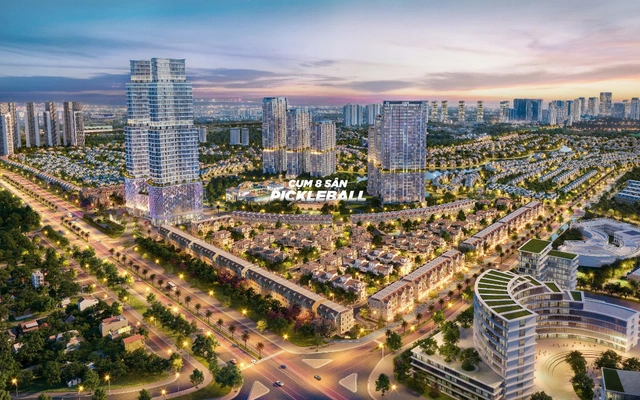SJ Group triển khai cụm 8 sân pickleball tại khu đô thị Vista Nam An Khánh